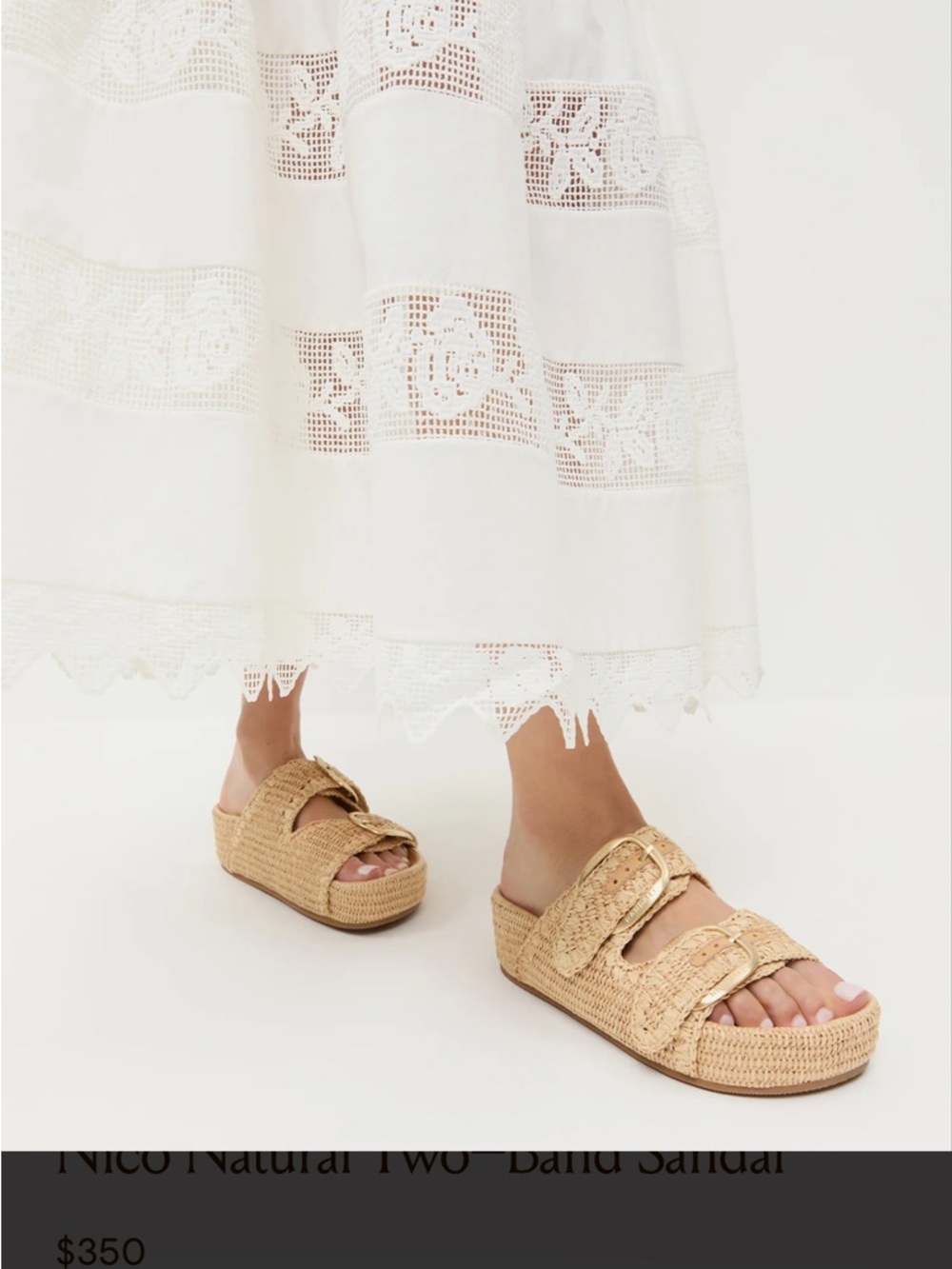Loeffler Randal Theo Sandal in raffia